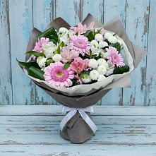 Букет цветов из:  Герберы, Альстромерии и Хризантемы #REPLACE_PRED# Урмарах