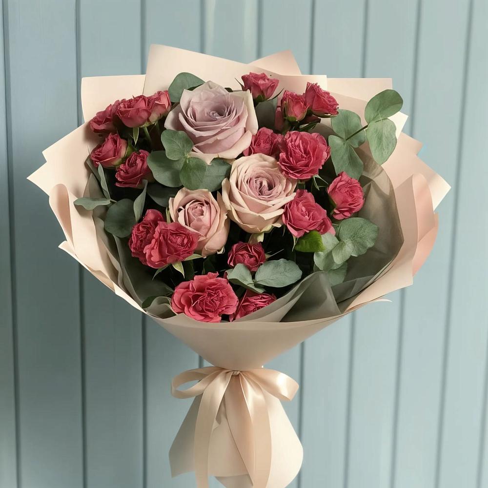 Букет цветов из: Гвоздики и Розы в Урмарах