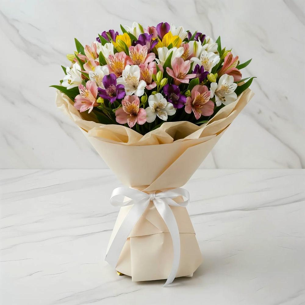 Букет цветов из: Альстромерии в Урмарах