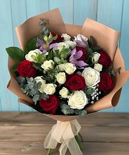 Букет цветов из:  Розы и Альстромерии #REPLACE_PRED# Урмарах