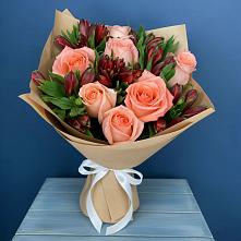 Букет цветов из:  Розы и Альстромерии #REPLACE_PRED# Урмарах