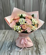 Букет цветов из:  Гвоздики, Розы и Хризантемы в Урмарах