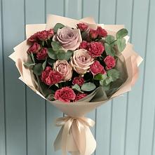 Букет цветов из:  Гвоздики и Розы в Урмарах