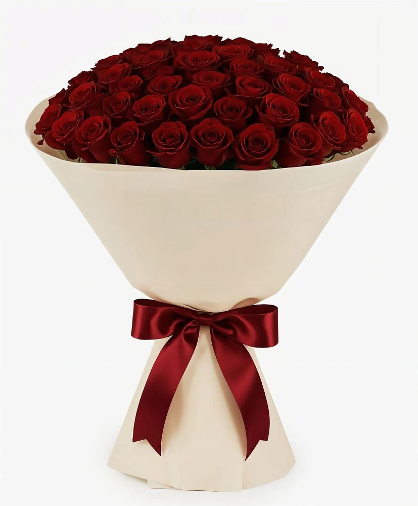 Букет 101 Бордовая роза Блэк Бакарра в Урмарах