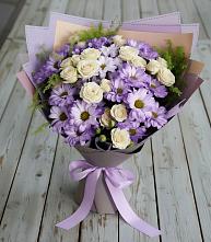 Букет цветов из:  Хризантемы и Розы в Урмарах